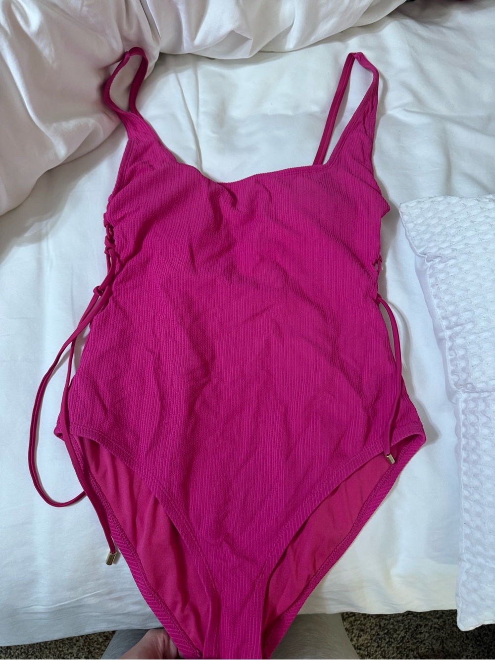 Women’s Fuchsia Pink One-Piece Swimsuit